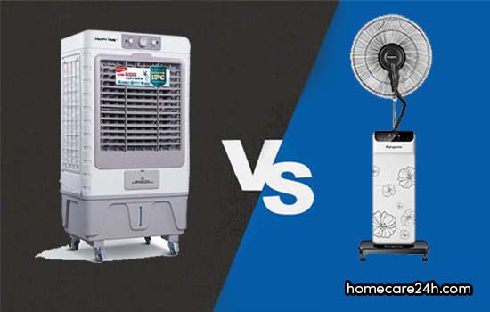 Nên mua quạt điều hòa hay quạt phun sương