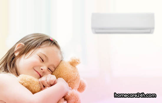 Trẻ em nằm điều hòa có tốt không