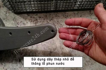 Máy rửa bát không phun nước, xử lý thế nào