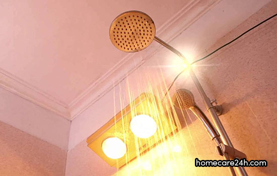 Cách sử dụng đèn sưởi nhà tắm hiệu quả, tiết kiệm điện